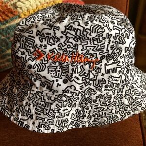 Keith Harting Black and White Bucket Hat